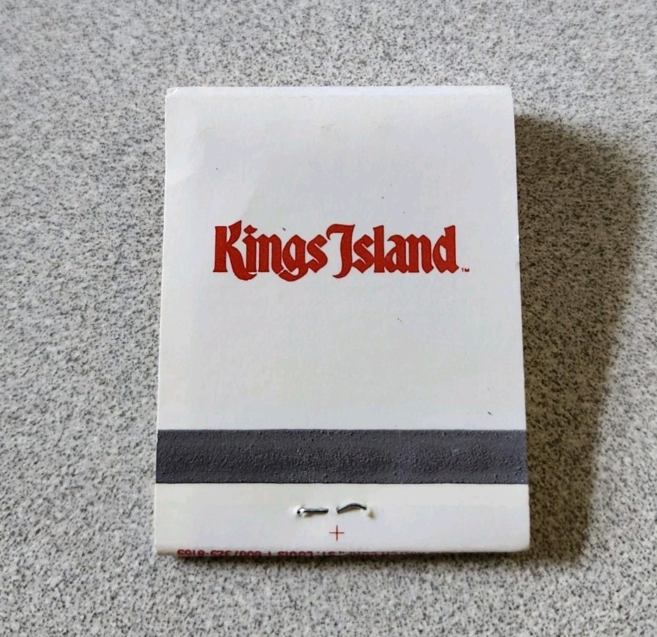 Kings Island Matchbook Vintage Amusement Park Cincinnati Unused Unstruck