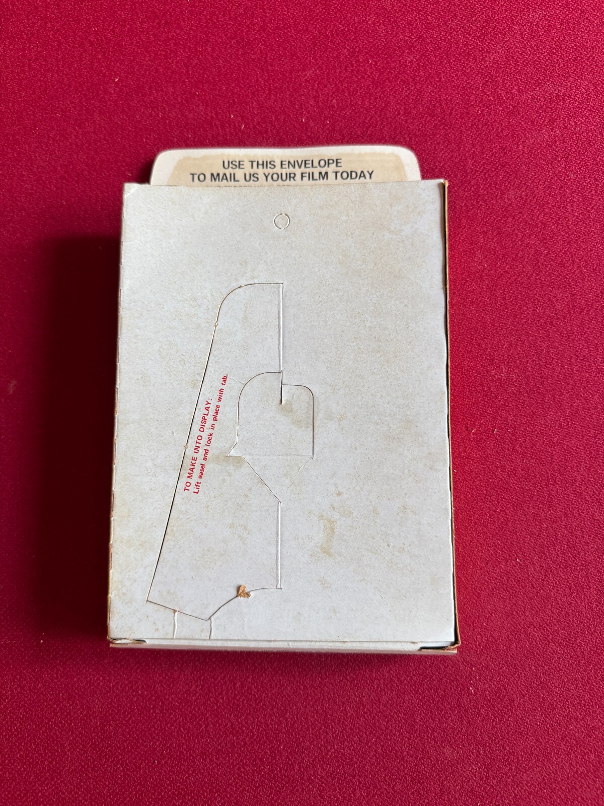 1970, KODAK Film, “Un-Used” Film Developing Cardboard Display (Scarce / Vintage)