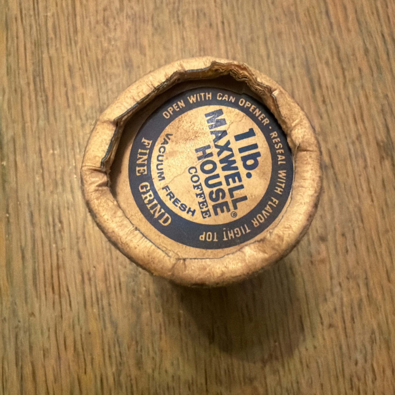 Rare Vintage Maxwell House Collectible Wooden Stick Matches In Cardboard Can 🔥