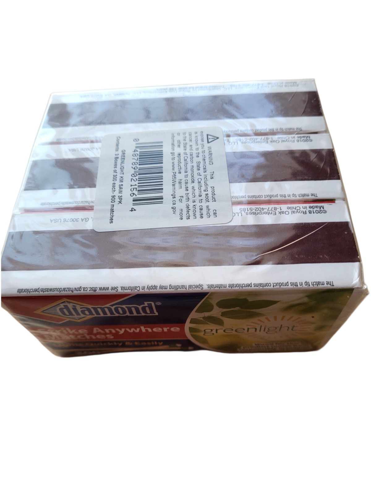 FREE SHIP (3 boxes) Diamond Strike Anywhere Matches 300-ct Total 900 New Sealed