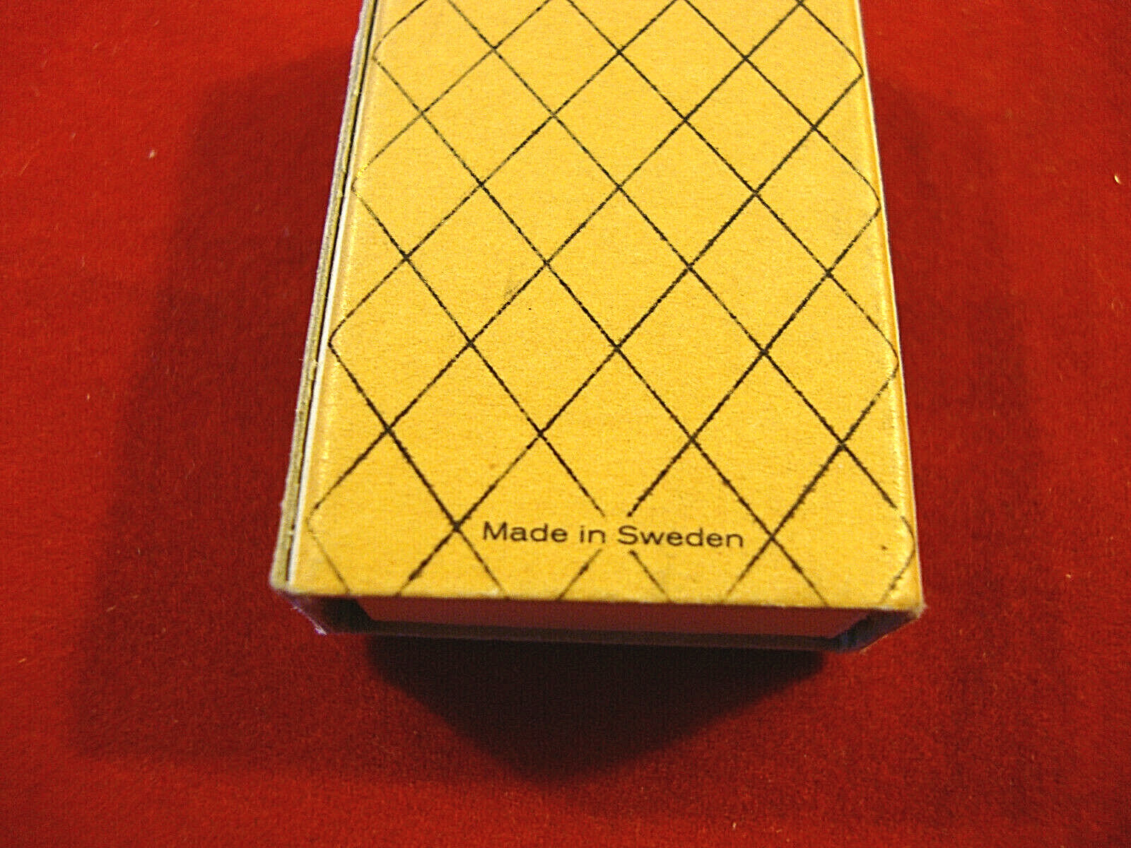 Vintage Small Matchbox from “Elysium” Unstruck w/Black Tip Matches-Made Sweden
