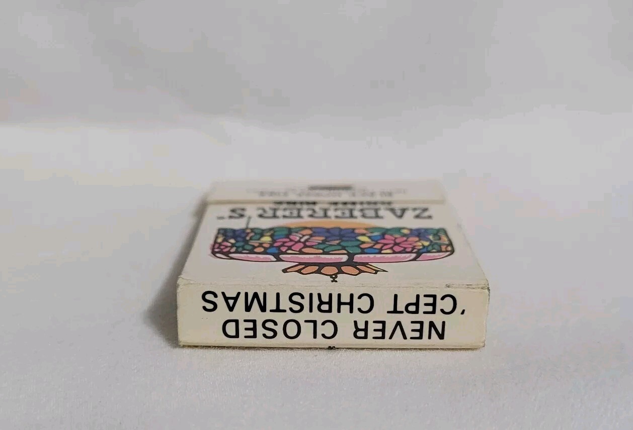 Vintage Matchbook Zaberer’s Restaurant Black Horse Pike New Jersey Advertising