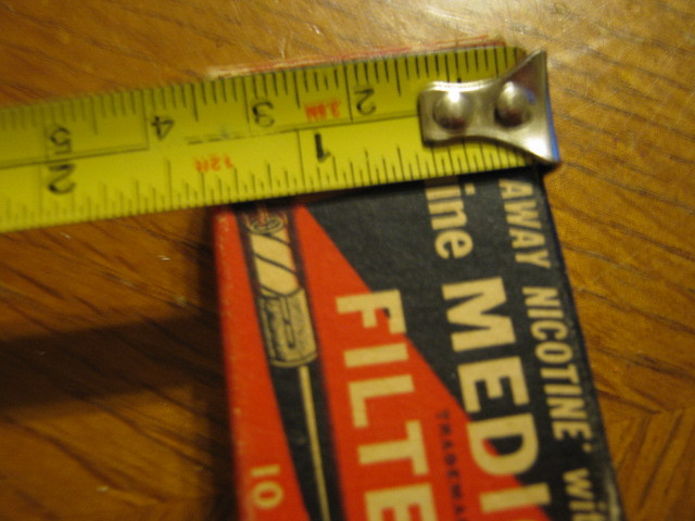 Genuine Medico Filters Small Soft Cardboard Empty Box matchbook
