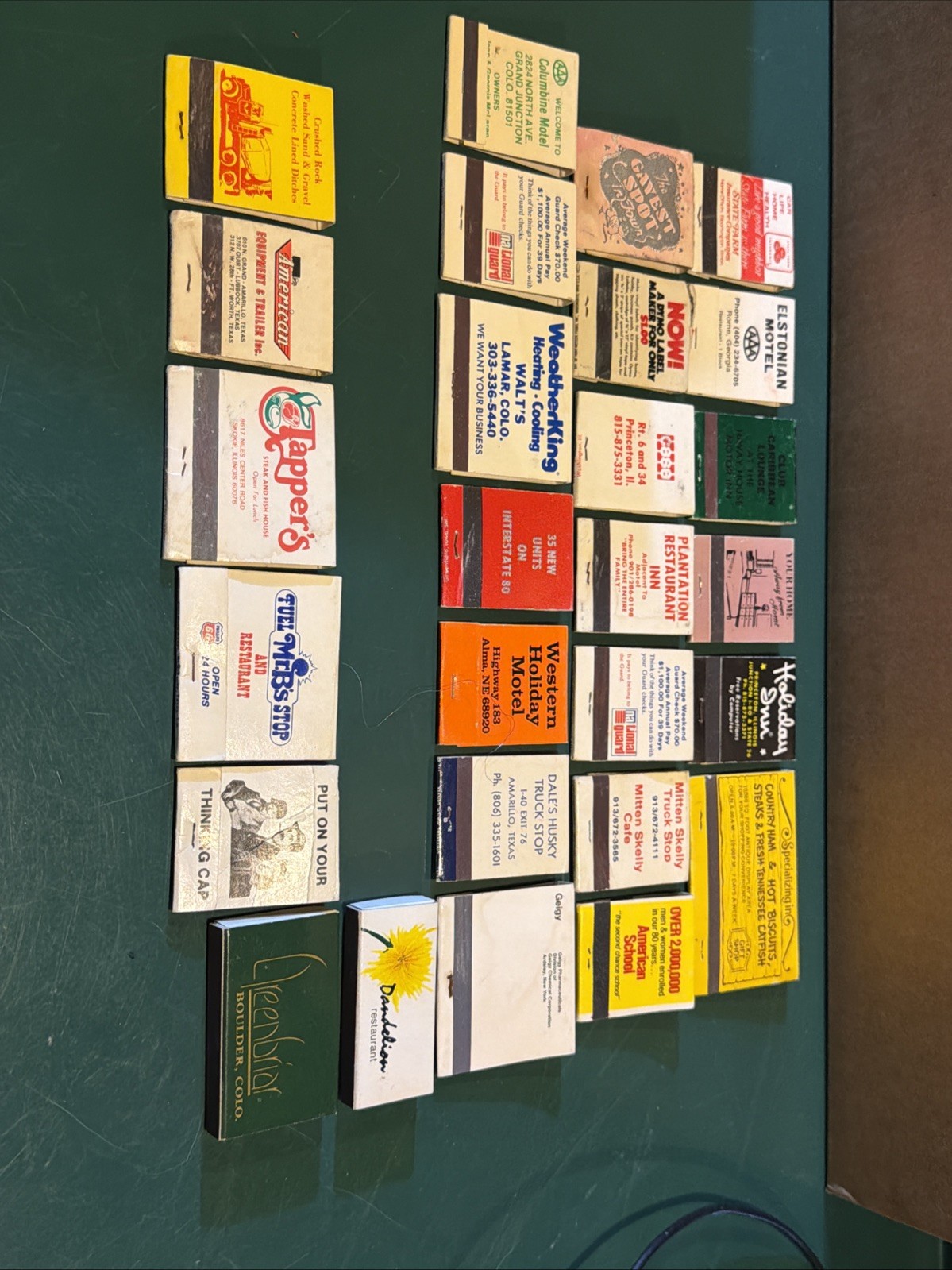 Vintage Matchbooks Lot Of 25+ Various Subjects,
