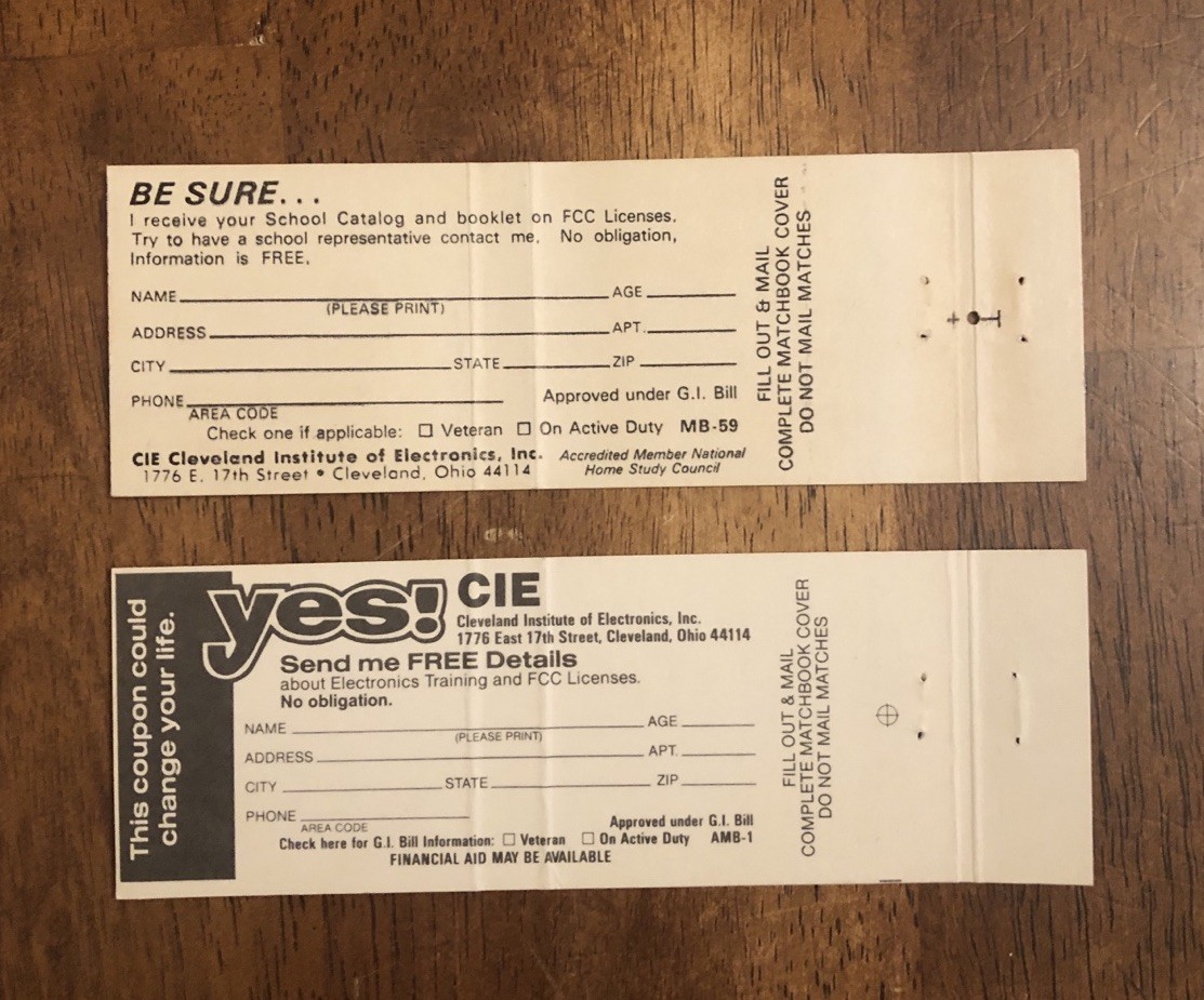 Set – Yes! Send Me Free Details About Cleveland Institute Of Electronics, Inc.