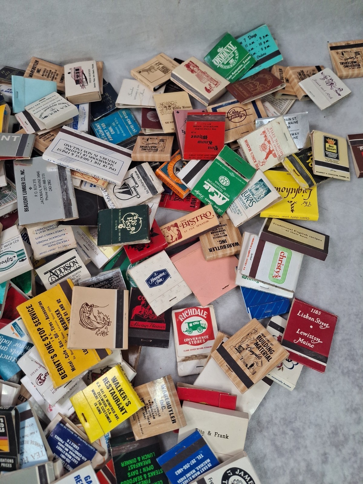 Lot Of 50 Assorted New/ Used Matchbooks /Matchboxes -Random Selection Vintage