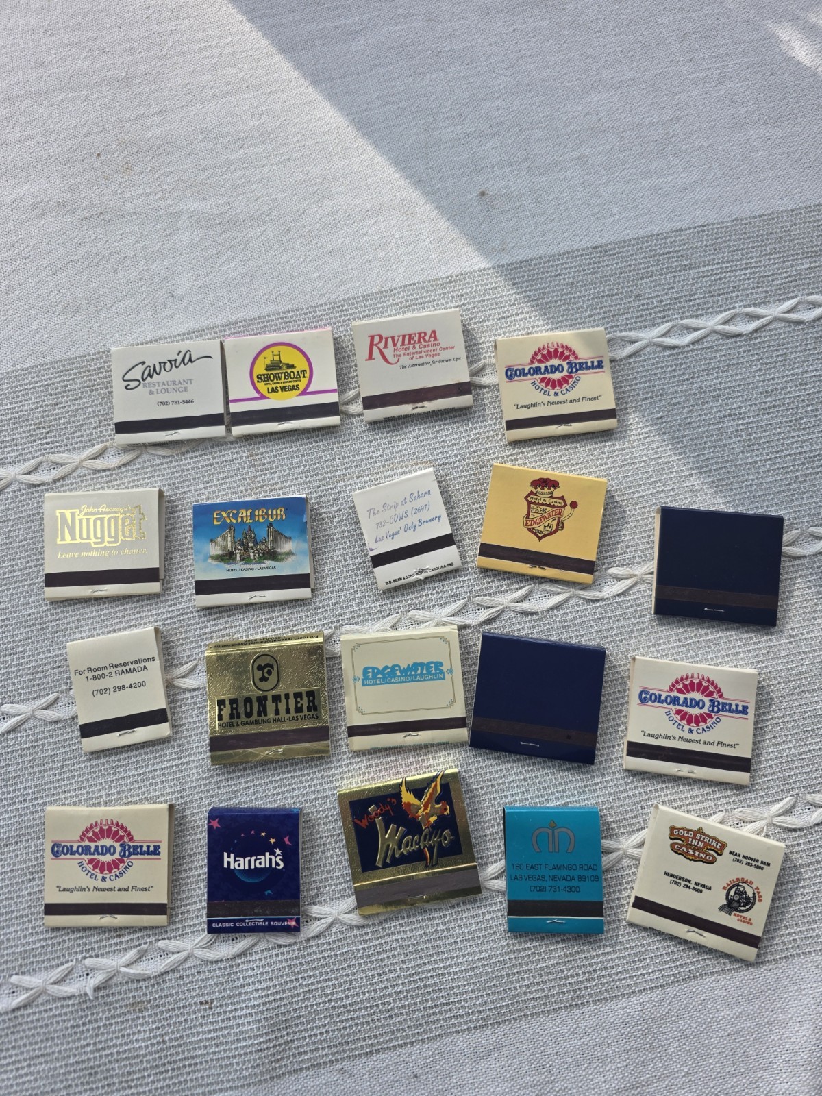 VTG Las Vegas Nevada Casino Matchbooks Lot 19 Harrah’s Frontier Most Unstruck