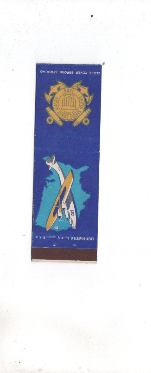 Vintage Matchcover United States Coast Guard