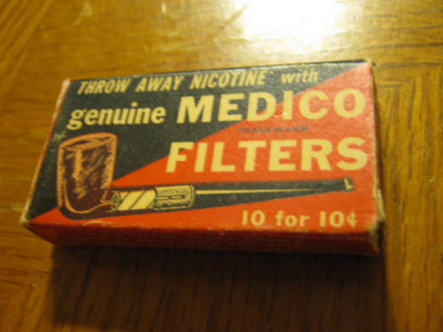 Genuine Medico Filters Small Soft Cardboard Empty Box matchbook
