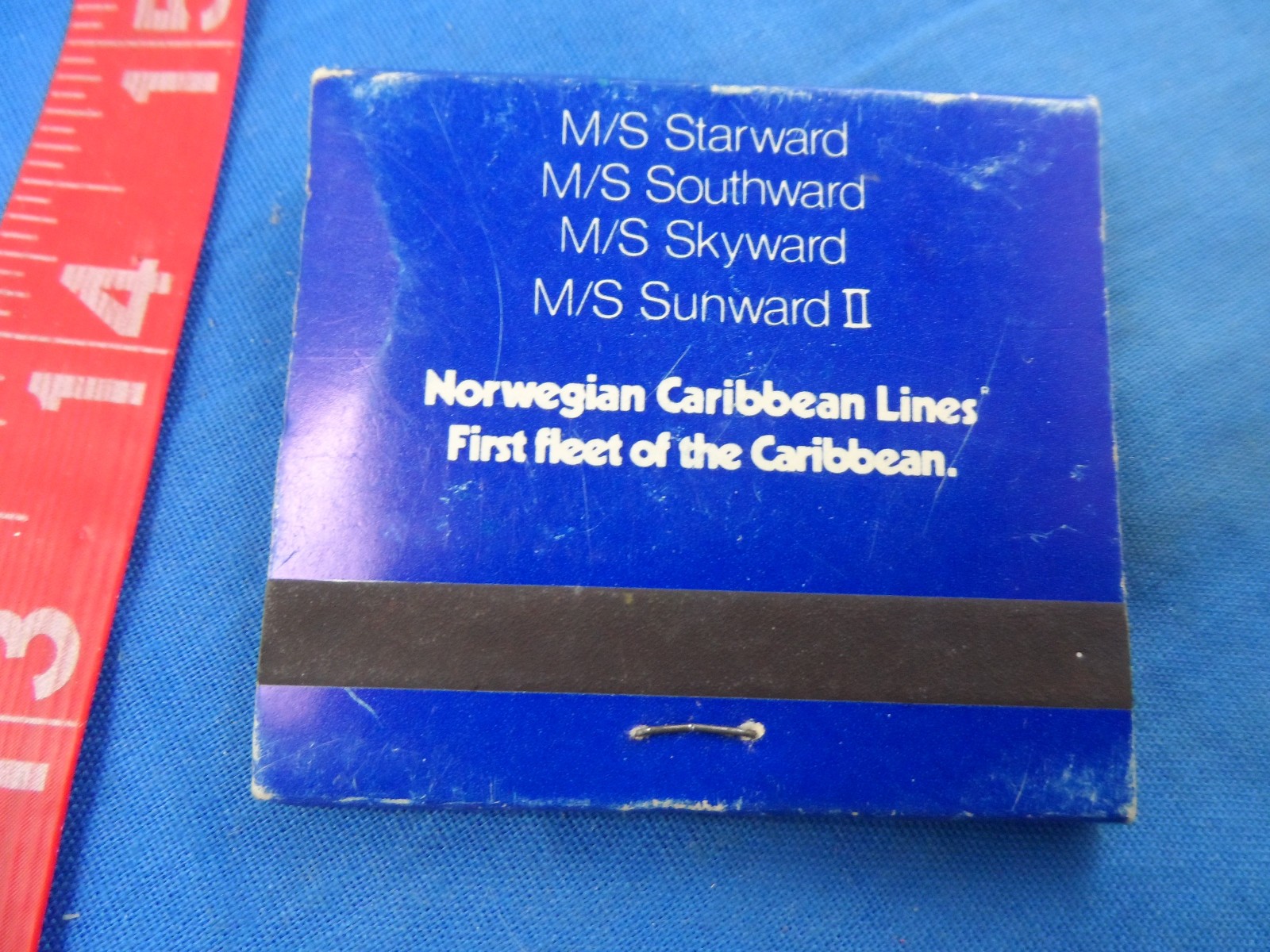 Vintage Matchbook Norwegian Cruise Line Old Four Ships Matches Unstruck 1970’s
