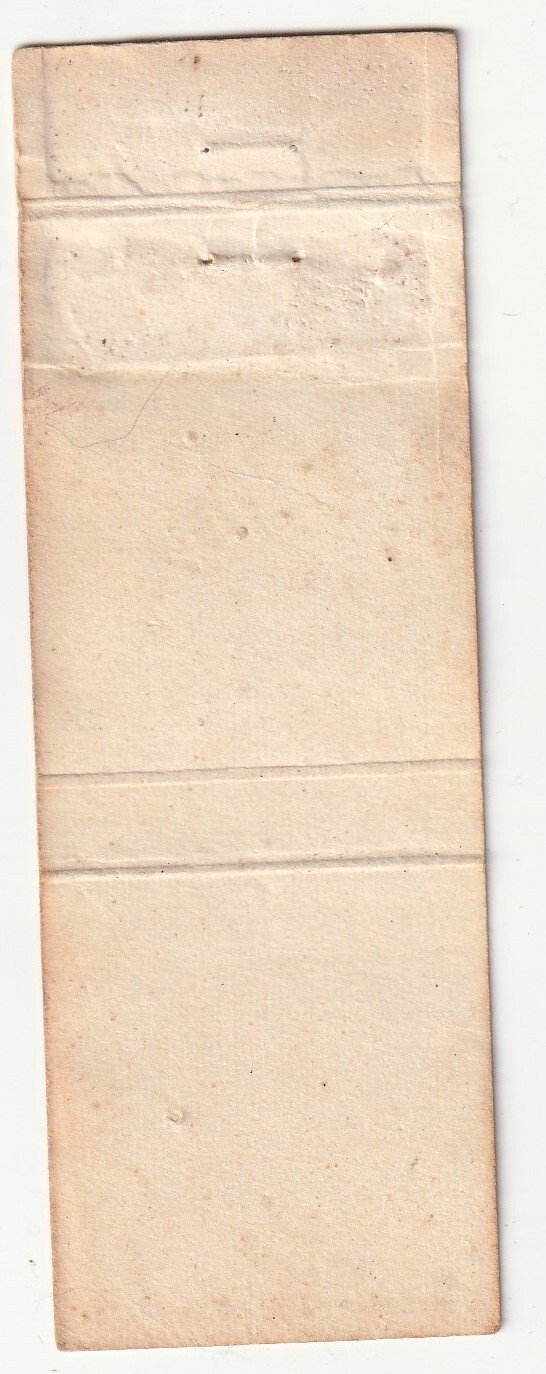 MATCHBOOK COVER – VOTE BENNY LORD – TRUSTEE – POLITICAL