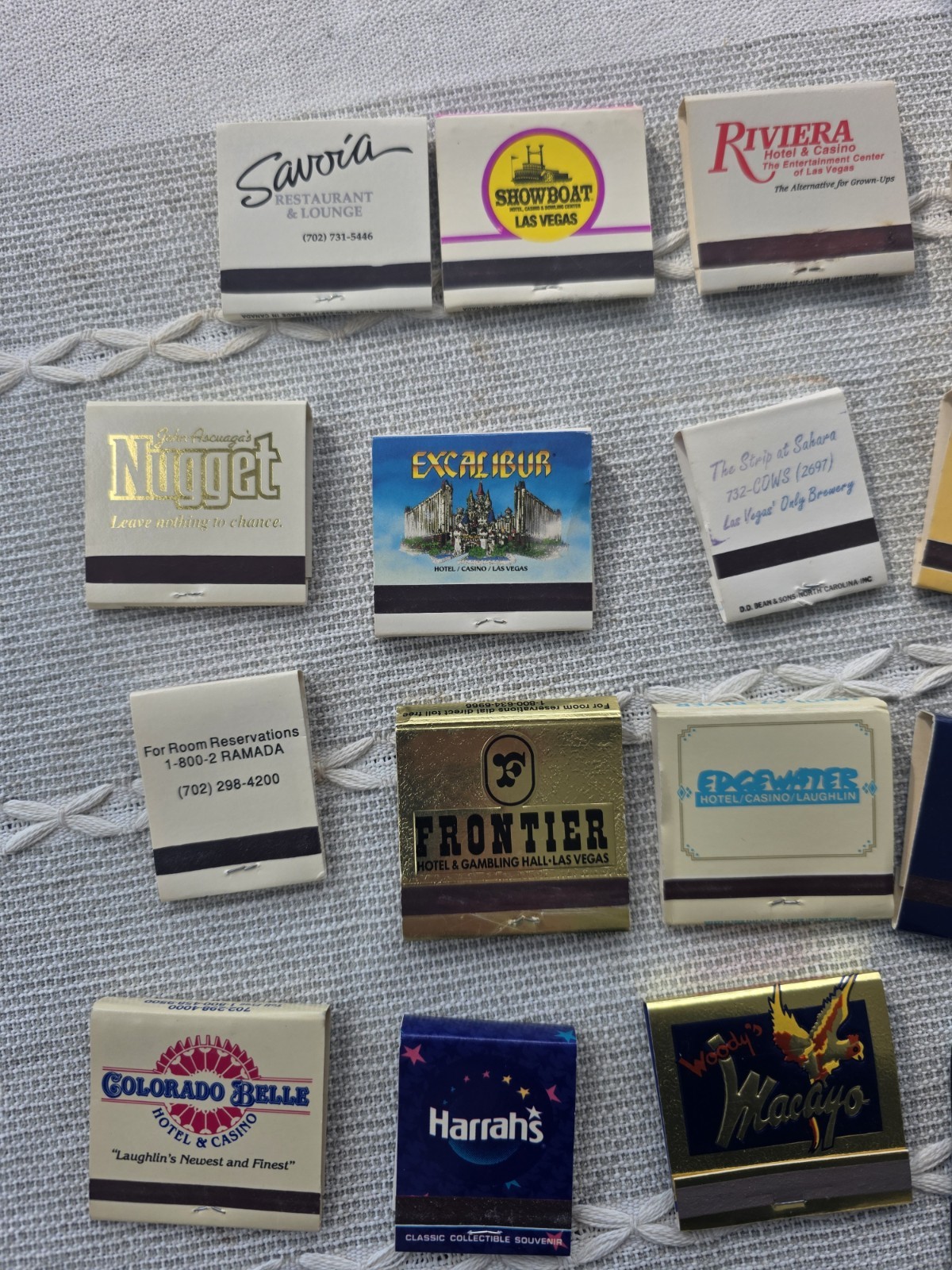VTG Las Vegas Nevada Casino Matchbooks Lot 19 Harrah’s Frontier Most Unstruck