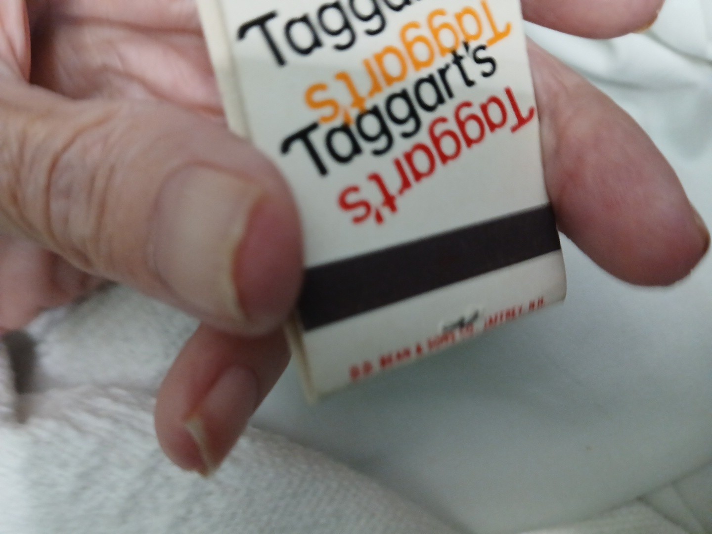 Taggarts Driving Schools, Inside Coupon Phone # Matchbook Unstruck VTG Mint
