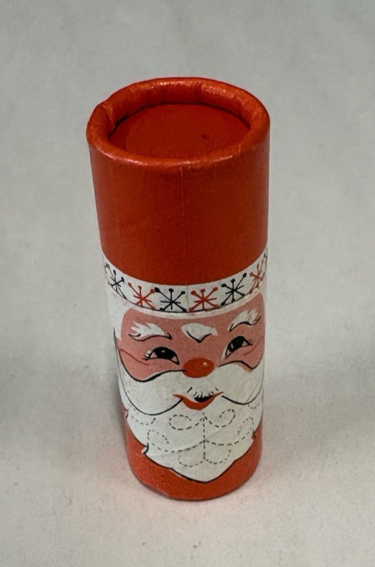 SANTA MATCHES-VINTAGE-CARDBOARD TUBE-MADE in TAIWAN