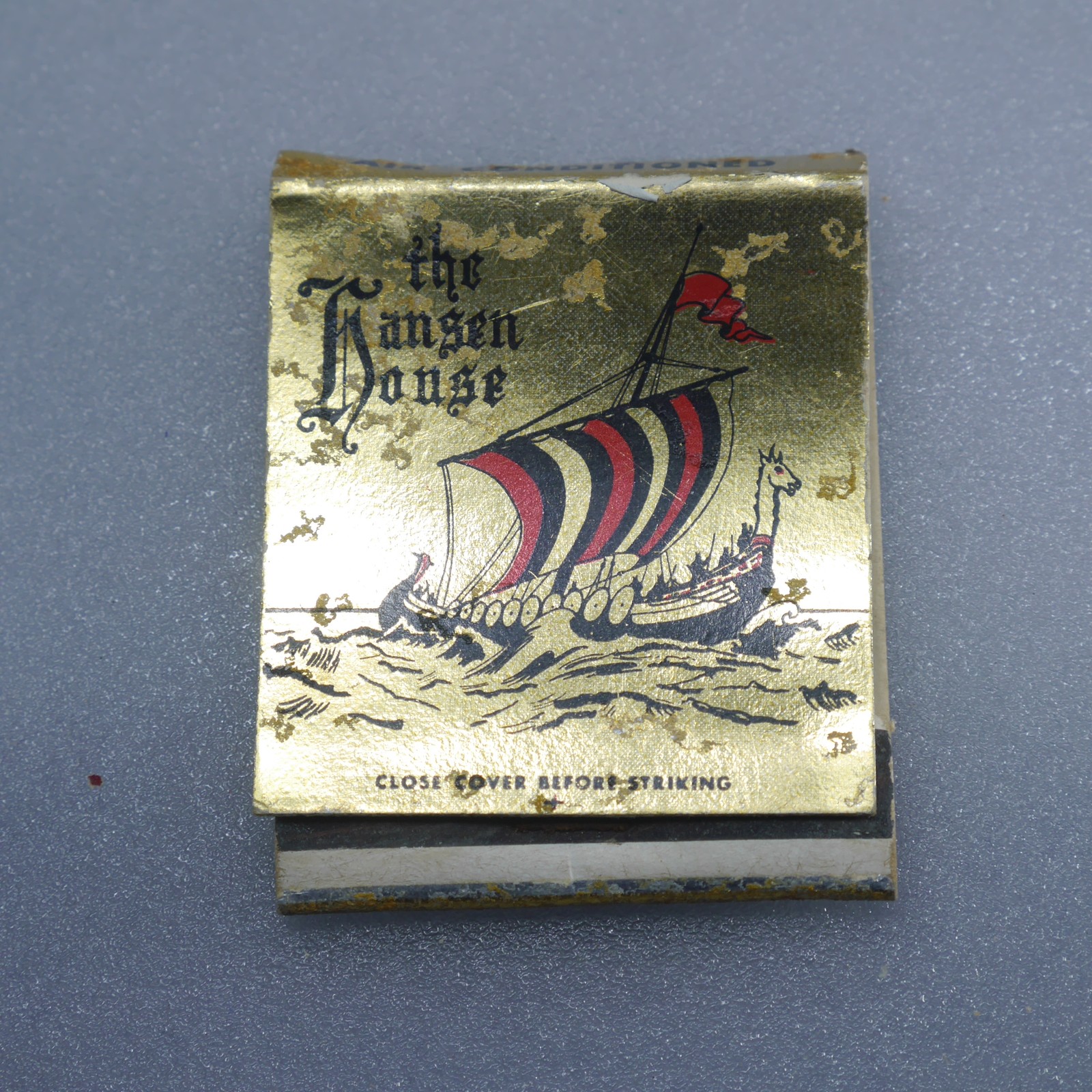 The Kansen House Restaurant Oakland New Jery Matchbook Vintage Cover Struck