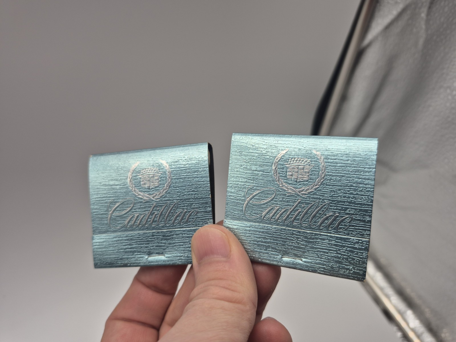 Vtg Lot of 2 Matchbook Wahpeton North Dakota Cadillac Dealership Unstruck Full