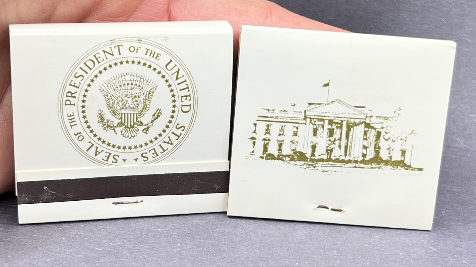 1960’s President Of The United States Of America Matchbooks White House Set of 2