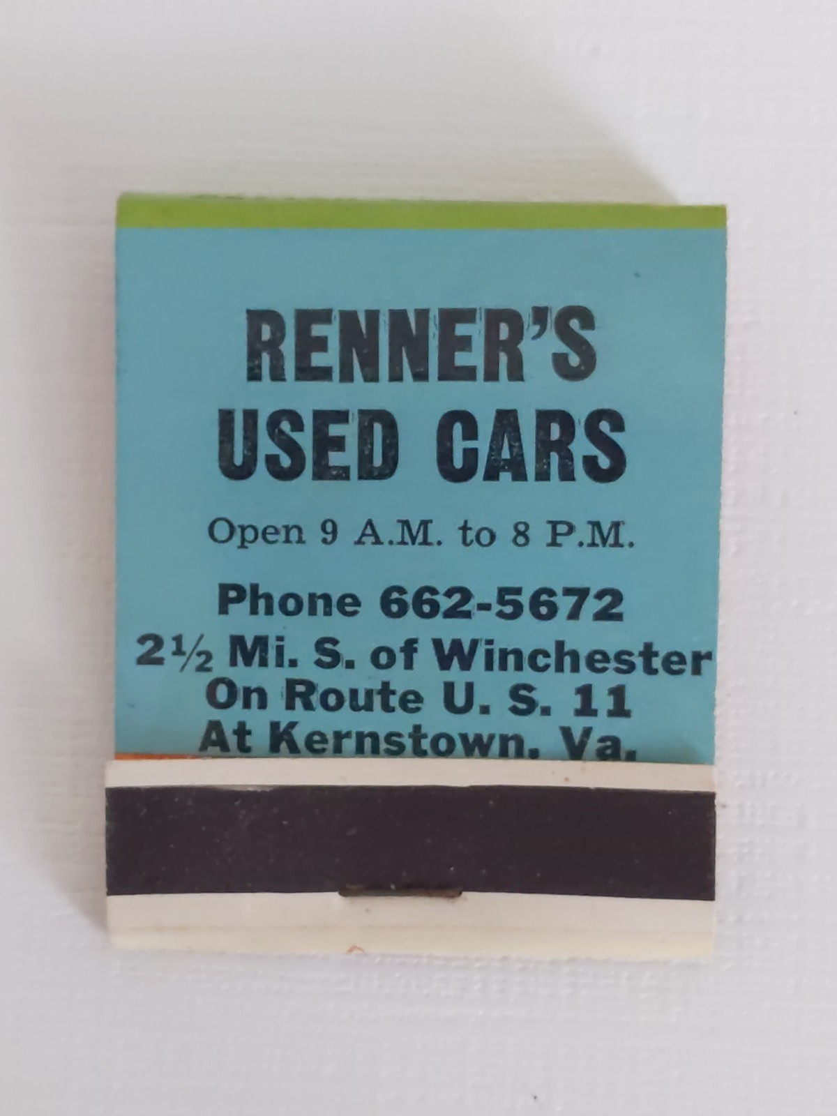 Vintage PINUP Naked Woman Lady Matchbook Renner’s Used Cars Unstruck Yes Im Home