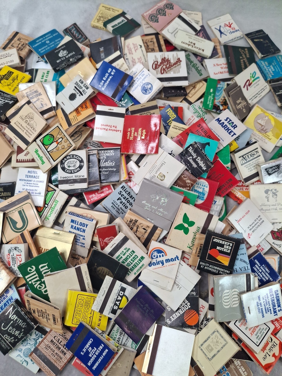 Lot Of 50 Assorted New/ Used Matchbooks /Matchboxes -Random Selection Vintage