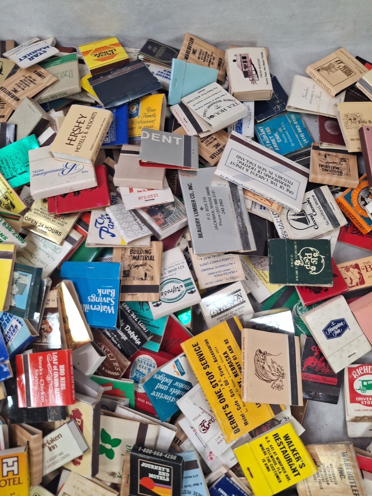 Lot Of 50 Assorted New/ Used Matchbooks /Matchboxes -Random Selection Vintage