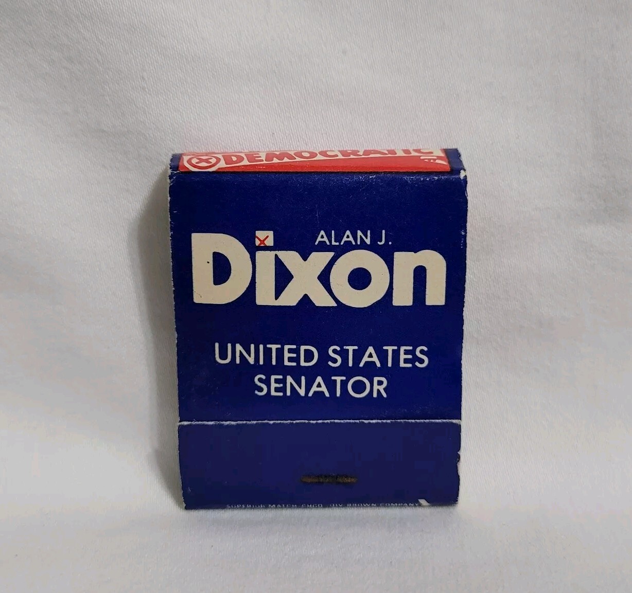 Vintage Alan J Dixon United States Senator Matchbook Advertising Matches Full