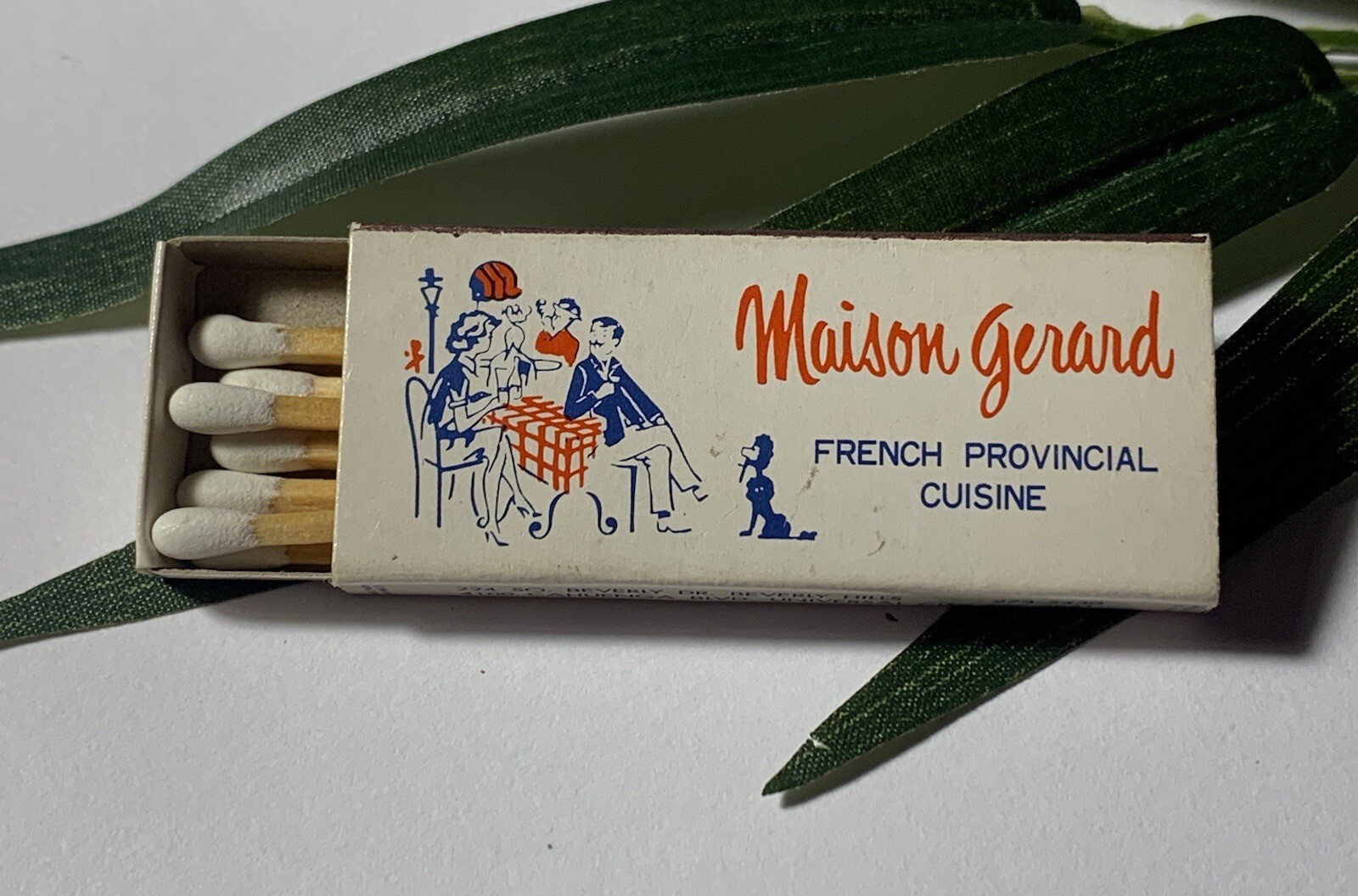 Beverly Hills CA ~ Restaurant ~ Maison Gerard ~ Vintage Matchbox