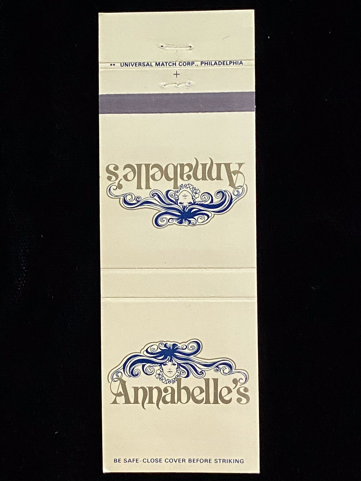 ANNABELLE’S Vintage Matchbook COVER ONLY B-0101