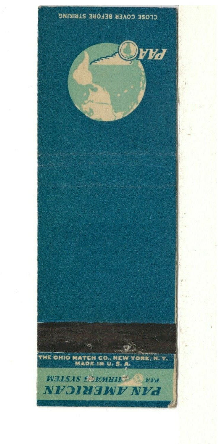 Matchbook Cover: Pan American Airways System