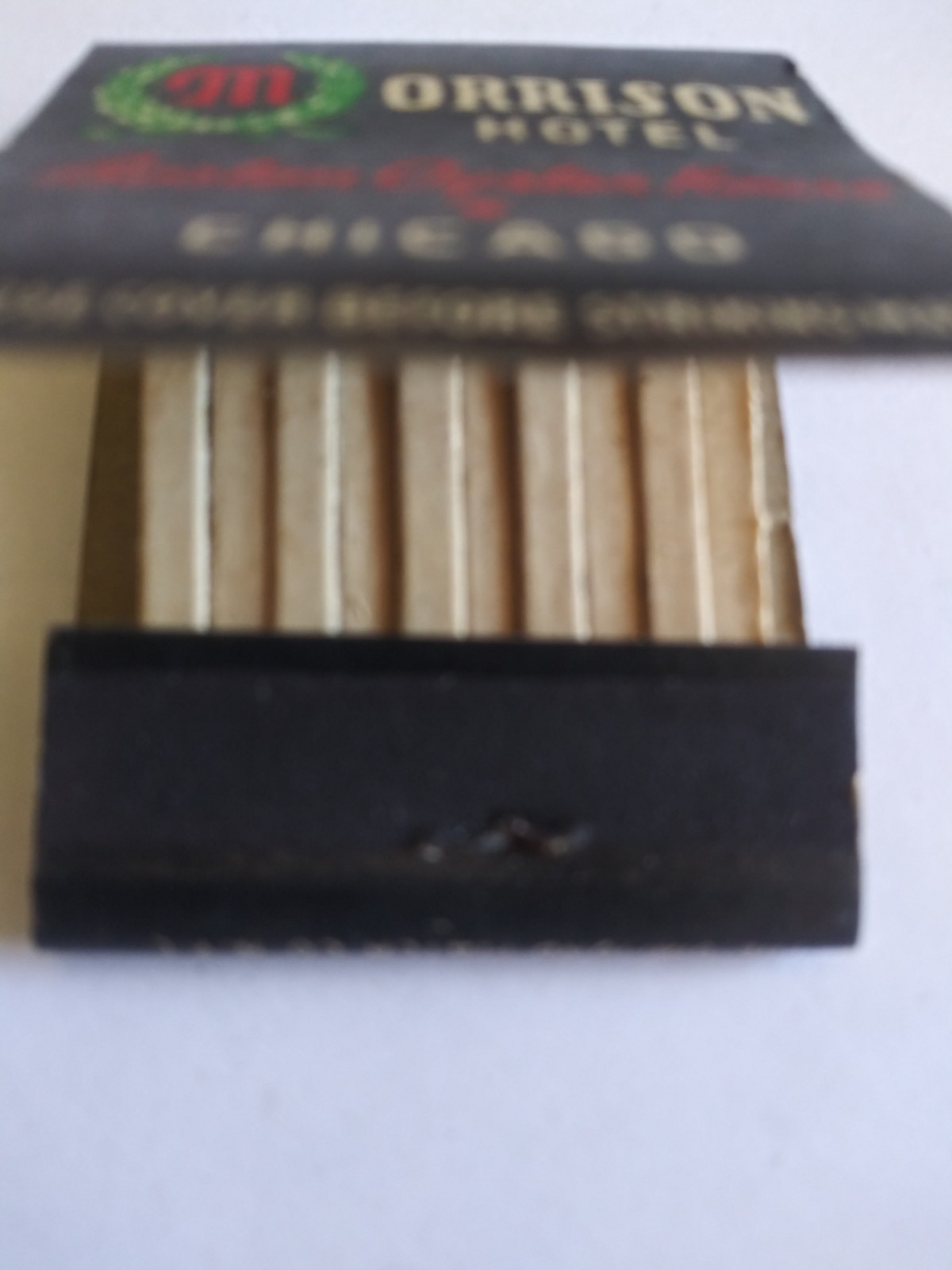 Vintage Matches From Morrison Hotel Chicago Illinois Rare Black Cover.