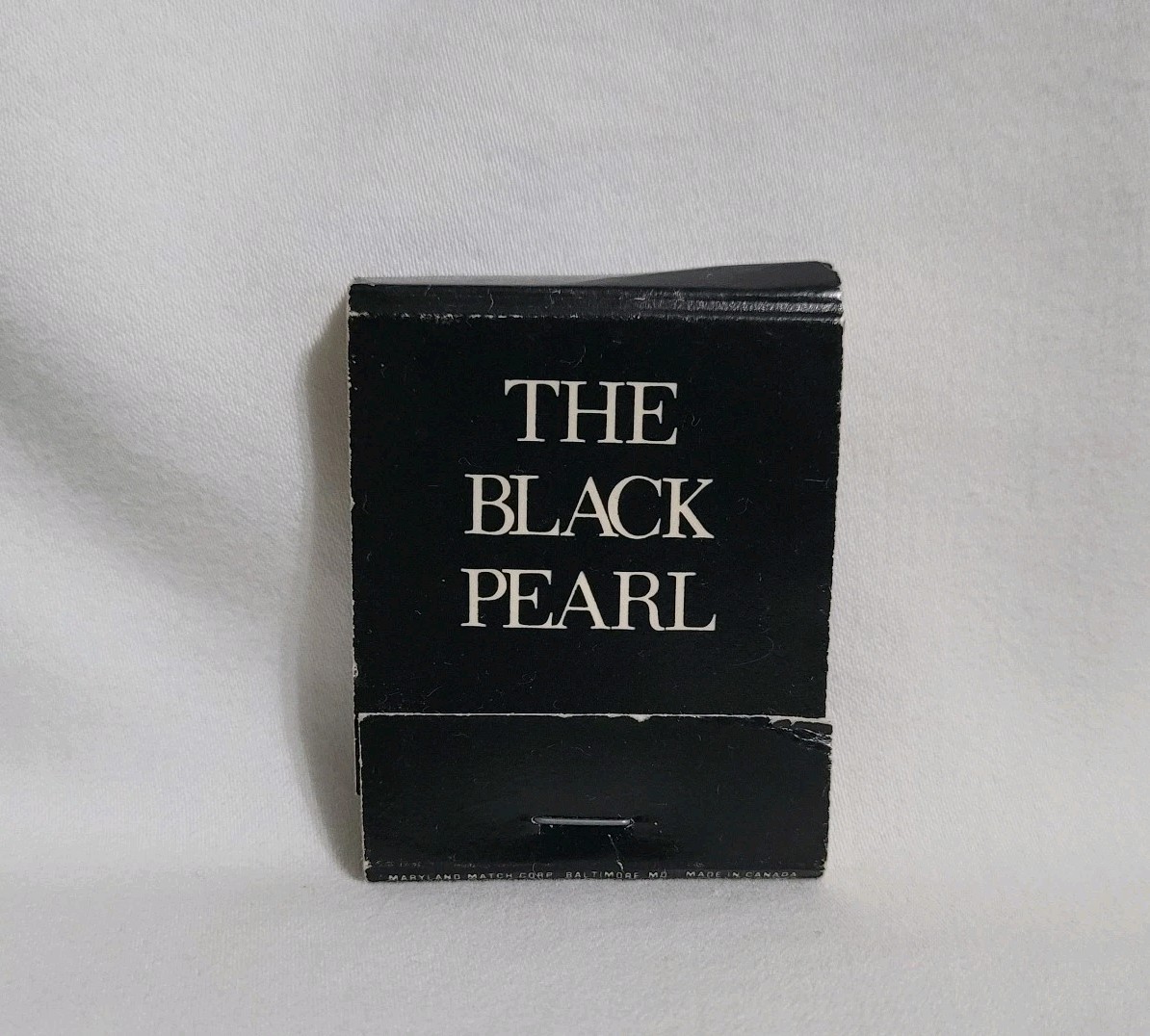 Vintage Matchbook The Black Pearl Restaurant Baltimore Maryland Advertising