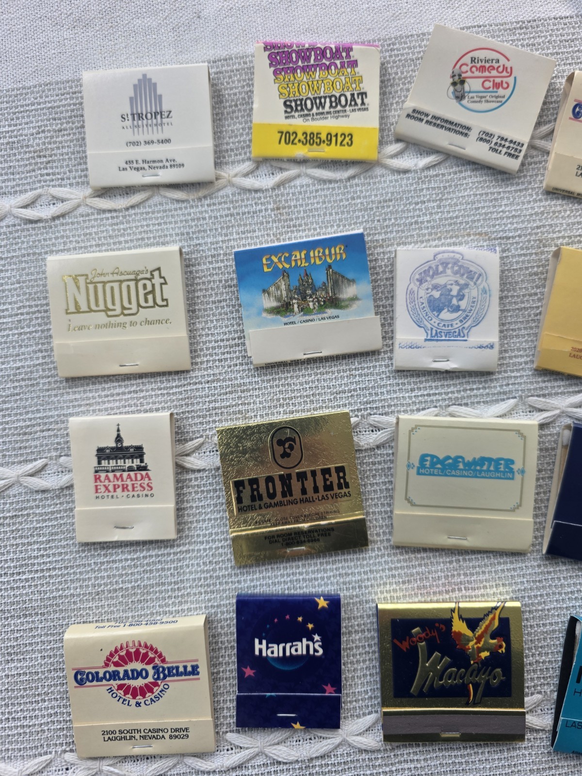 VTG Las Vegas Nevada Casino Matchbooks Lot 19 Harrah’s Frontier Most Unstruck