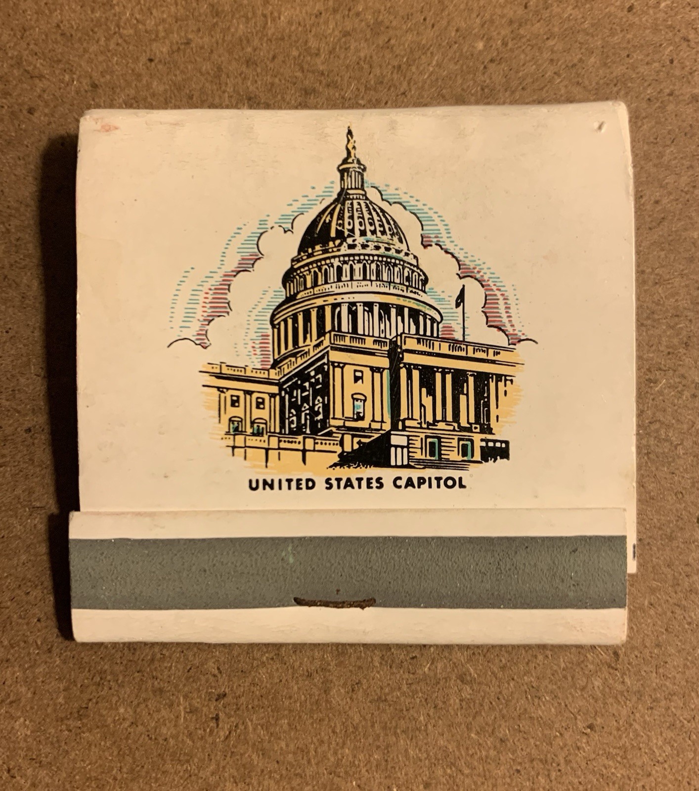 Washington DC ~ United States Capitol ~ Historic Matchbook, As Is*