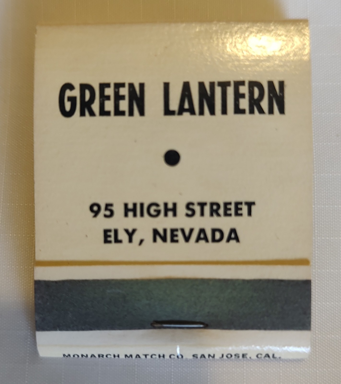 GREEN LANTERN Brothel Ely NV Vintage Matchbook NOS