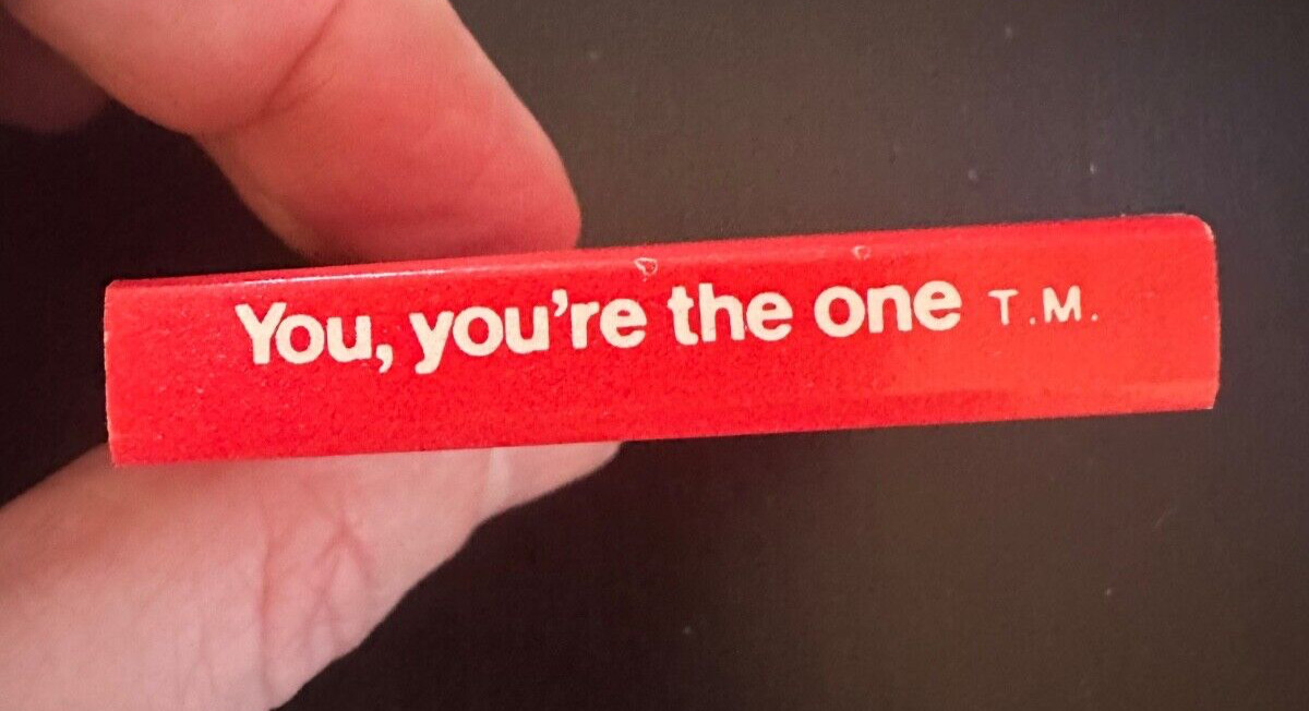 McDonald’s Matches – Unused, Brand New, 1970s, 1980s, Vintage You You’re The One