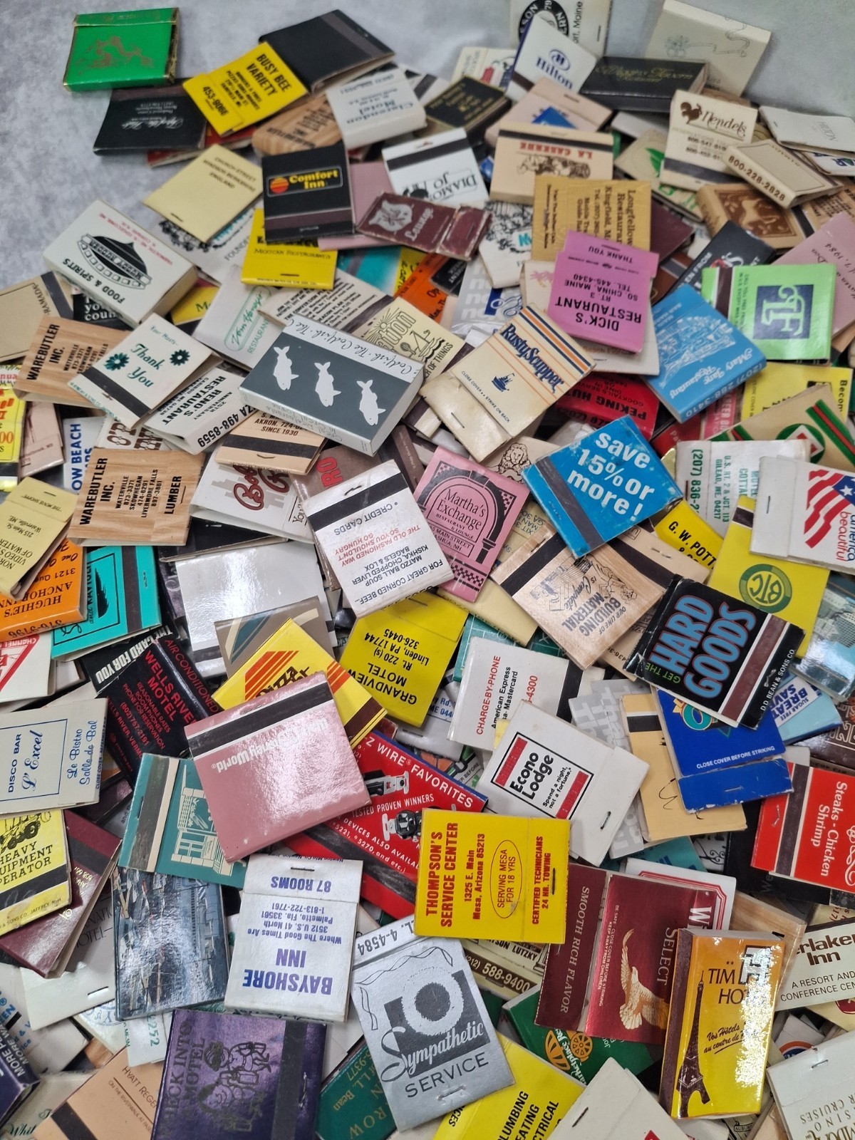 Lot Of 50 Assorted New/ Used Matchbooks /Matchboxes -Random Selection Vintage