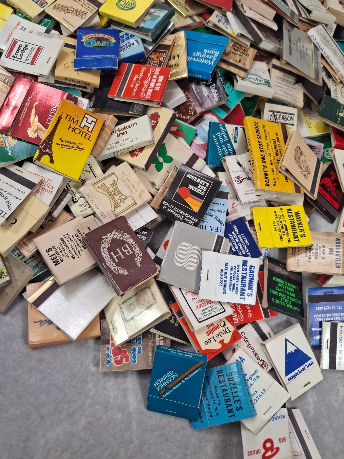 Lot Of 50 Assorted New/ Used Matchbooks /Matchboxes -Random Selection Vintage