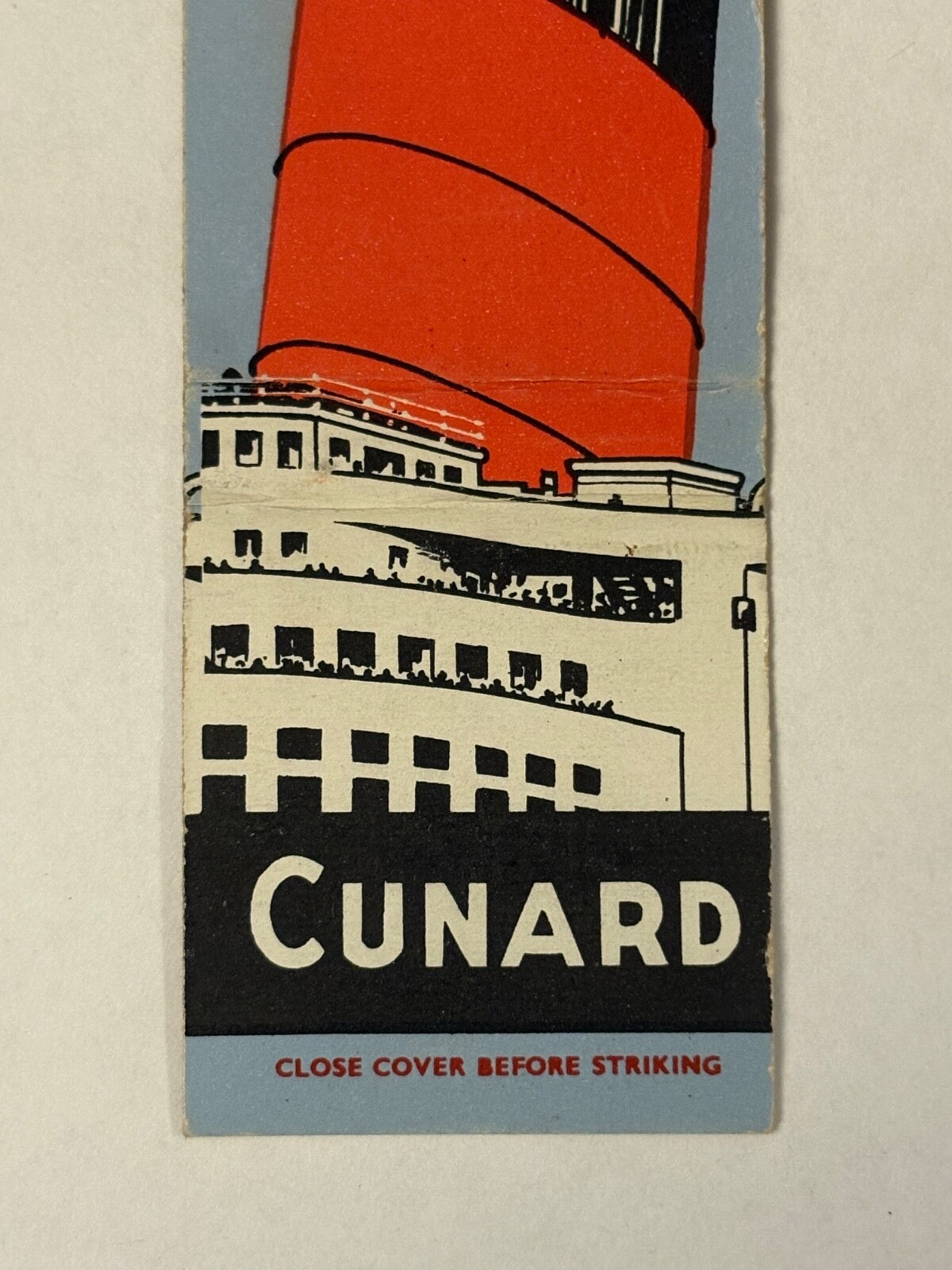 Cunard Cruise Lines Matchbook Cover Your Way Across the Atlantic Ship Cruises