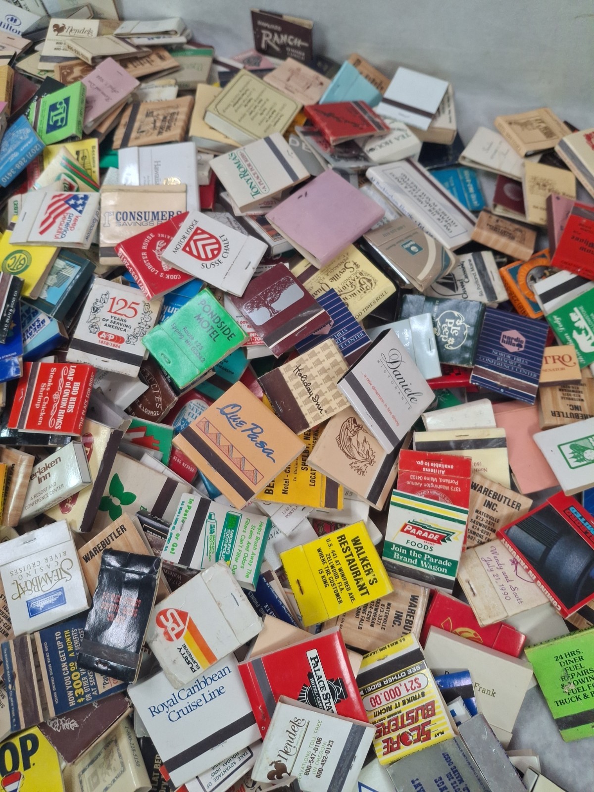 Lot Of 50 Assorted New/ Used Matchbooks /Matchboxes -Random Selection Vintage