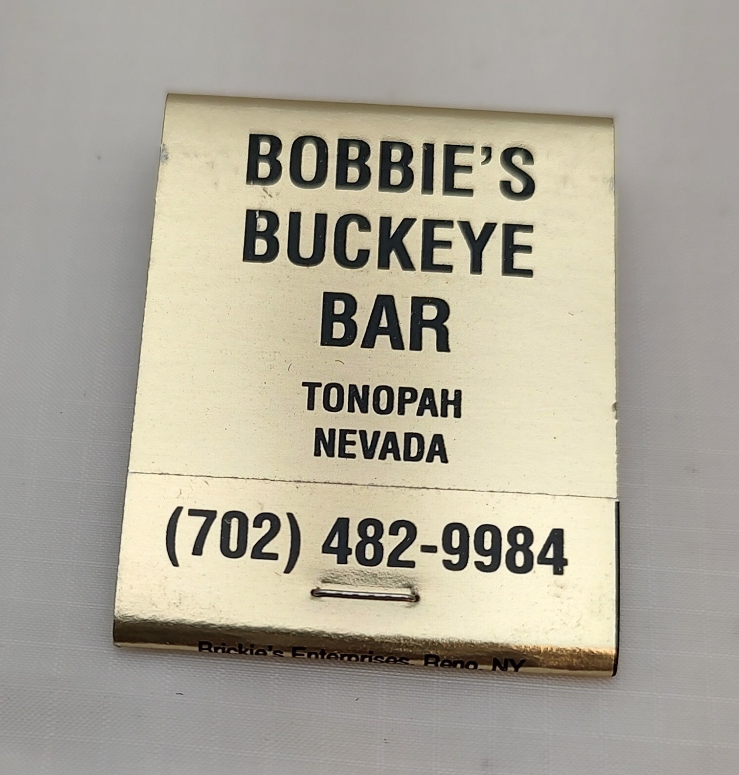 Bobby’s Buckeye Bar Brothel Tonopah NV Vintage Matchbook Unstruck