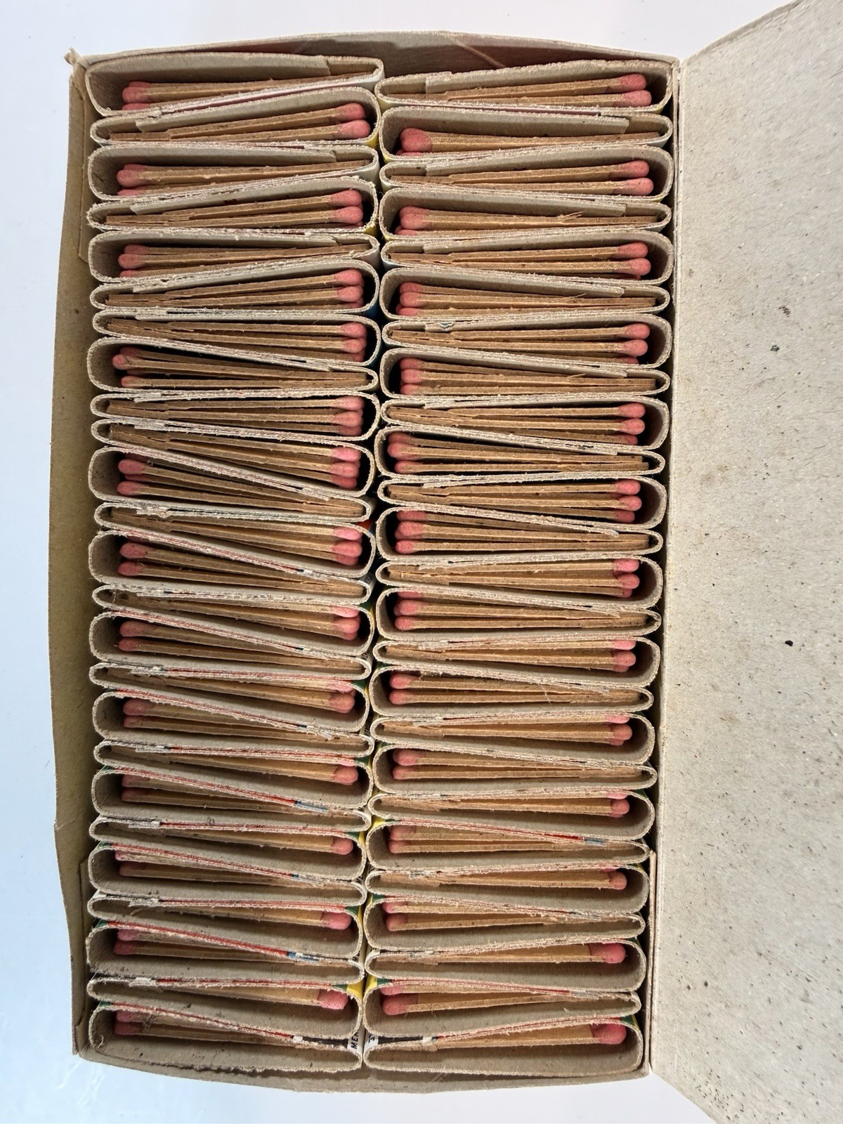Vintage 50 Pleasure Pipe Matchbooks Display Box Petty Pin Up East Bridgewater