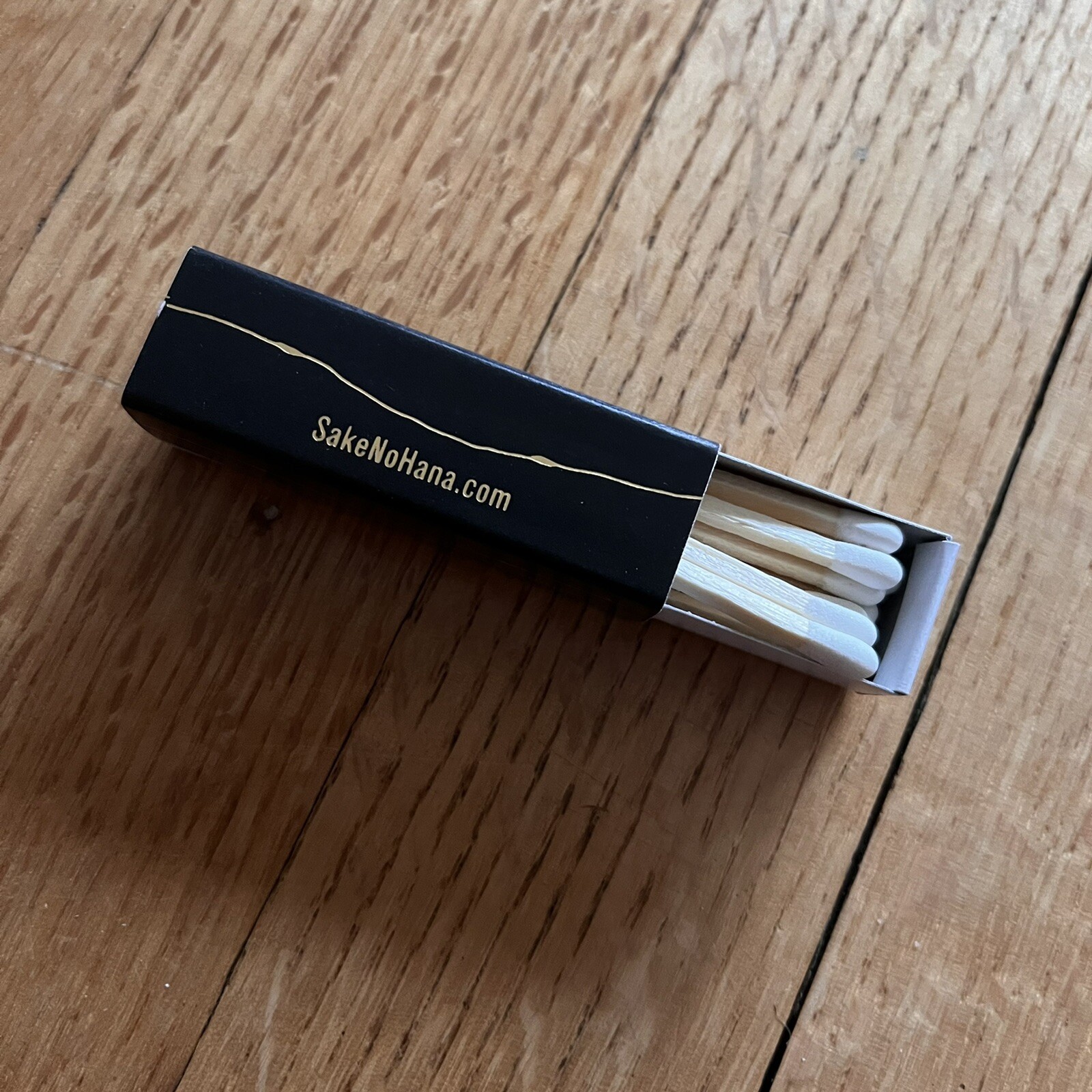 sake no hana LES NYC matches Matchbox Black Gold Promotional Advertisement New