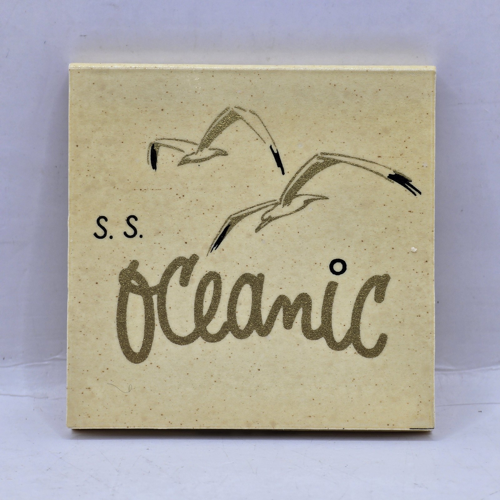 Vintage Cruiseline Matchbook S.S. Oceanic Home Lines Wooden Matches