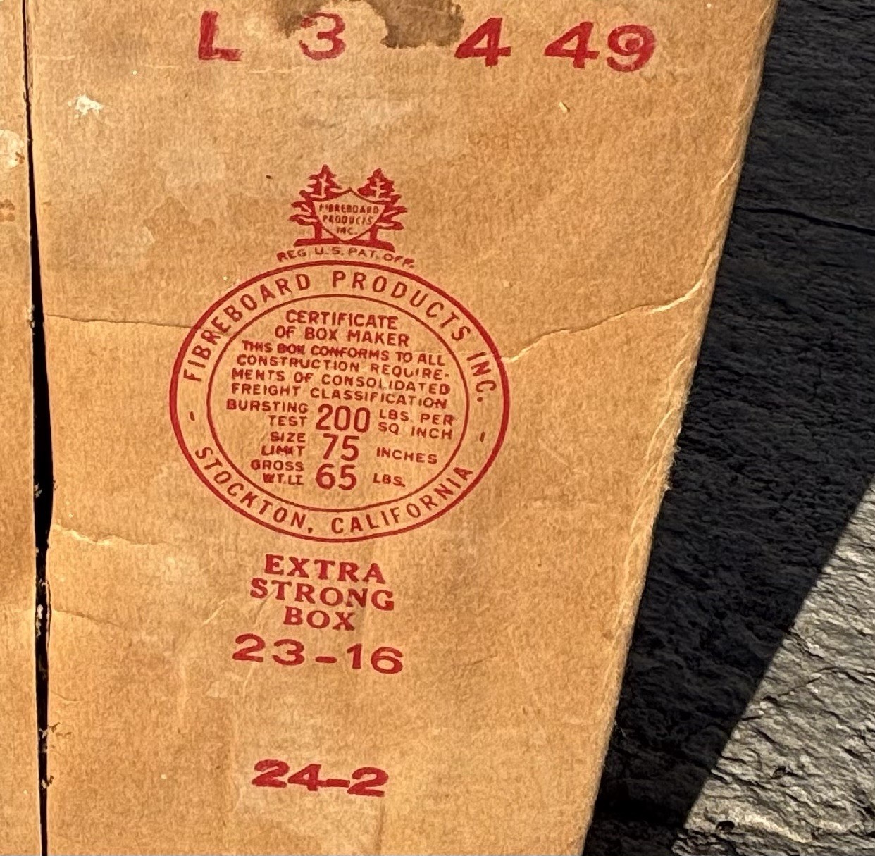 Vintage Solitaire Cardboard Box for Canned Spinach Morey Mercantile Denver CO