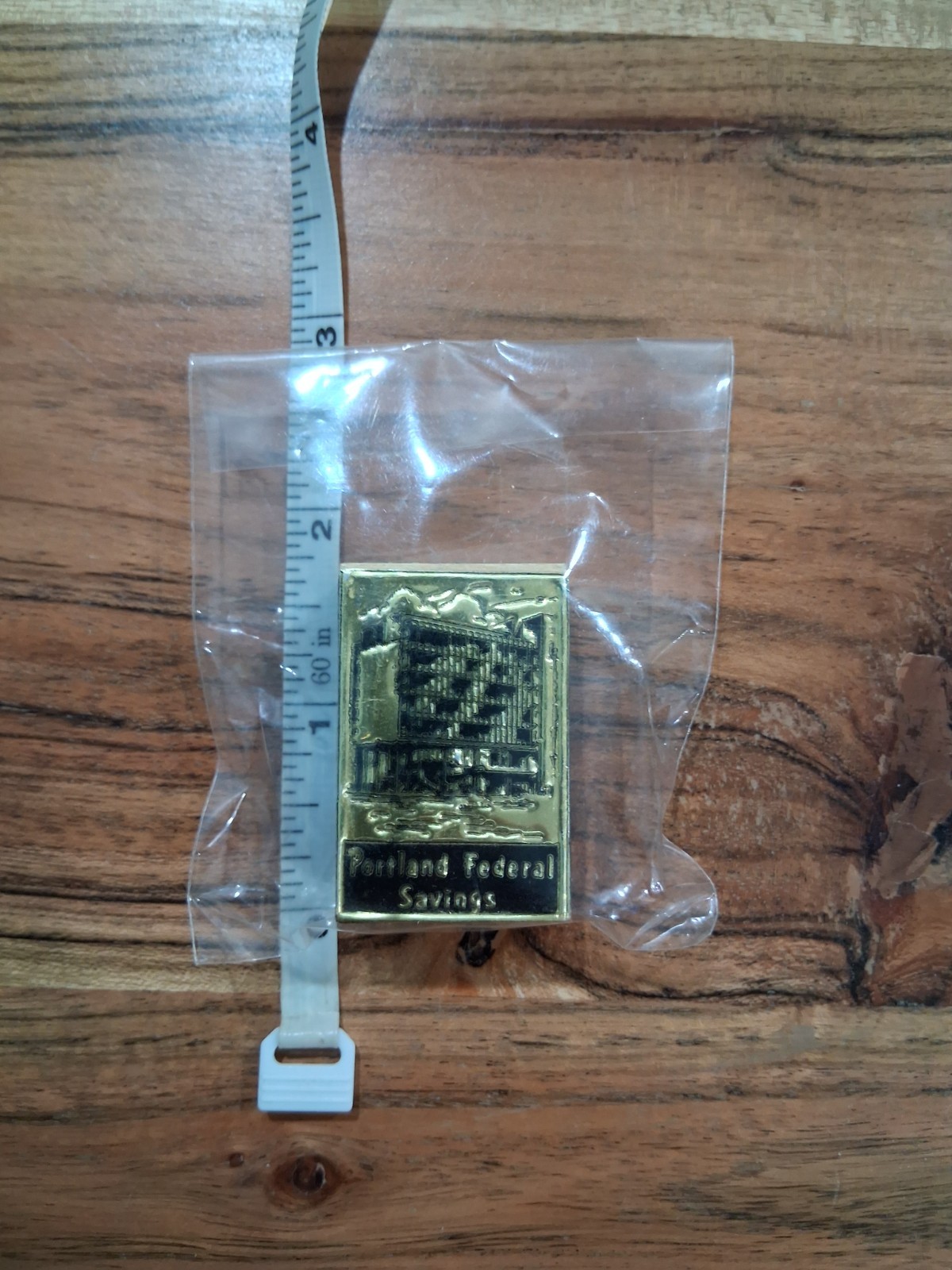 Rare Vintage Portland Federal Savings Matchbox With Black Match Heads Unstruck