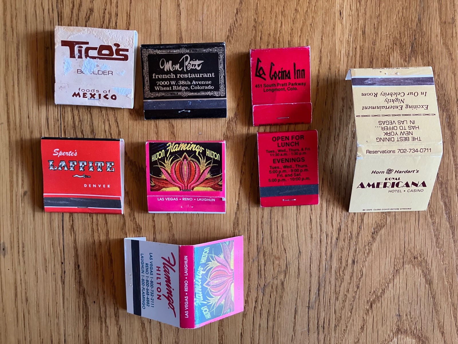 Vintage Lot of 44 Mostly Western United States Advertising Matchbooks