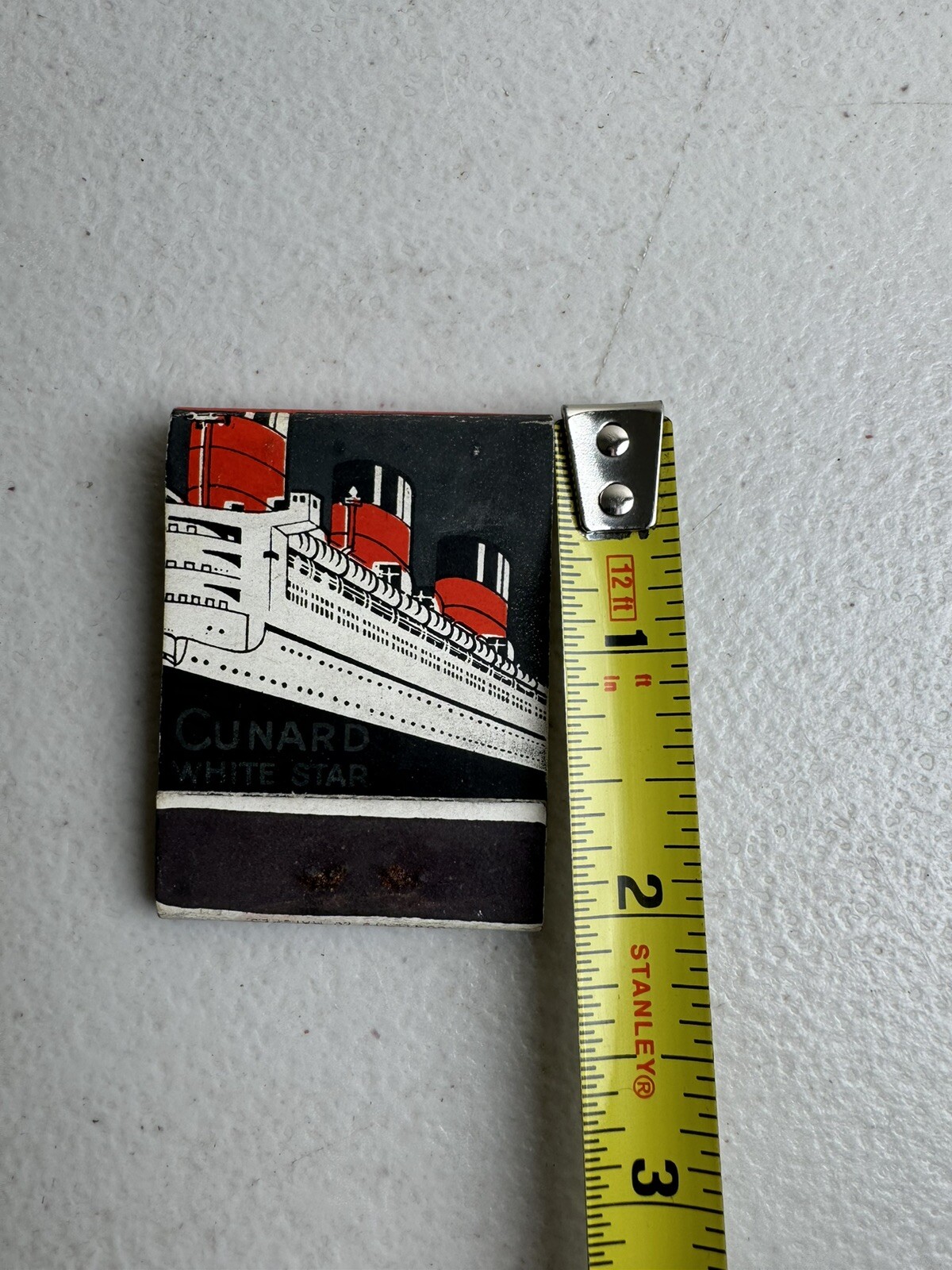 C 1930 Cunard White Star Lines Matchbook Cruise Ship-Full Unused