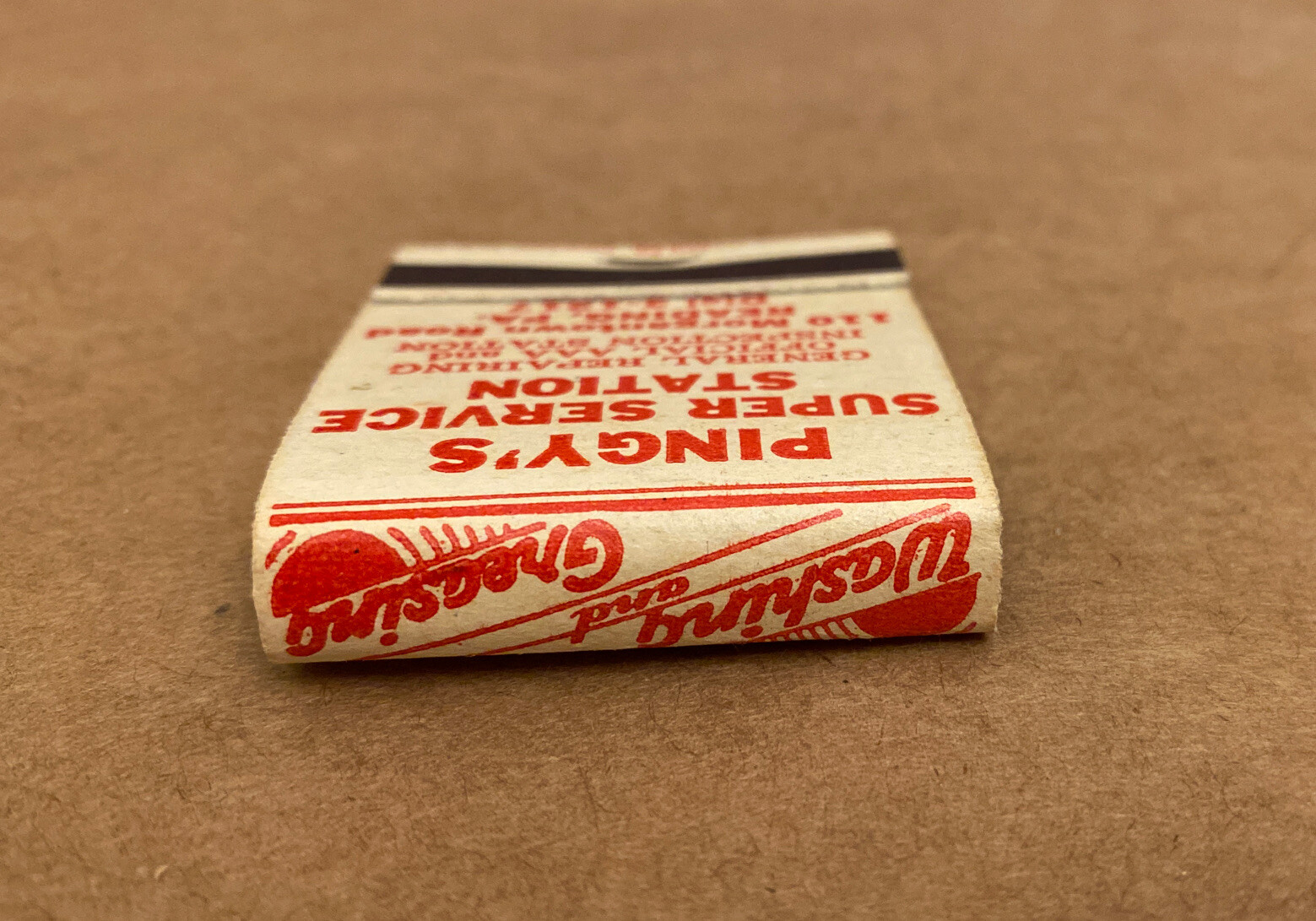 Vtg 1940s-1950s AUTO Service Station, Superior match co. Chicago, USA Match Book
