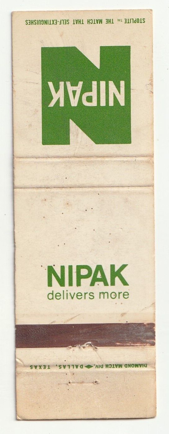 MATCHBOOK COVER – NIPAK FERTILIZER – FARM – STOPLITE